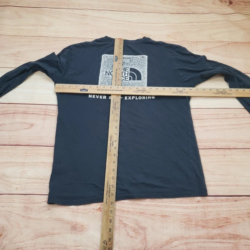 The North‎ Face Shirt Mens Small Blue Long Sleeve Lightweight Outdoor Hiking